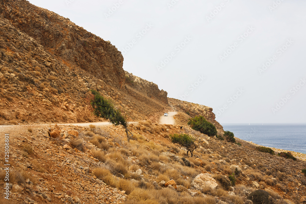 Rocky coast of Crete Rocky coast of Crete