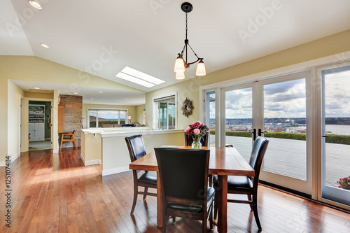 Bright and spacious dining area with perfect window view