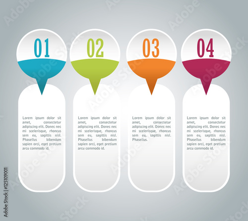 Steps and bubbles icon. Infographic data information and options theme. Colorful design. Vector illustration