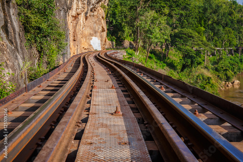 View of nature and Railroad tracks