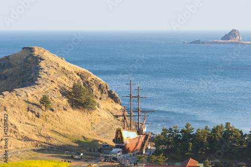 Hamel's Ship and Dragon Head Cape at famous natural monument Yon photo