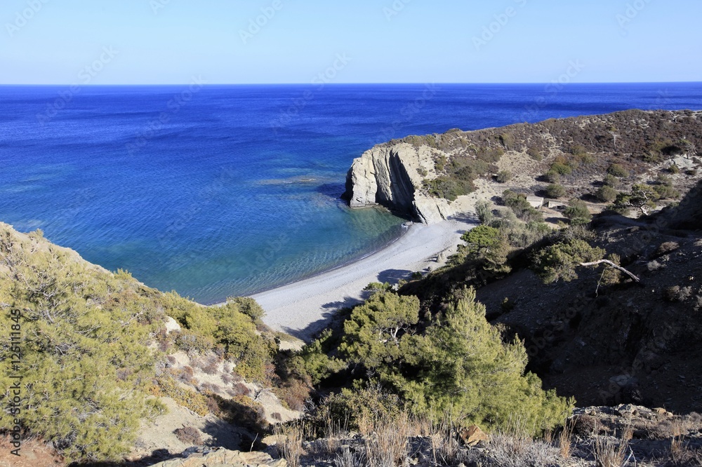 Griechenland, einsame Bucht bei Diafani, Karpathos