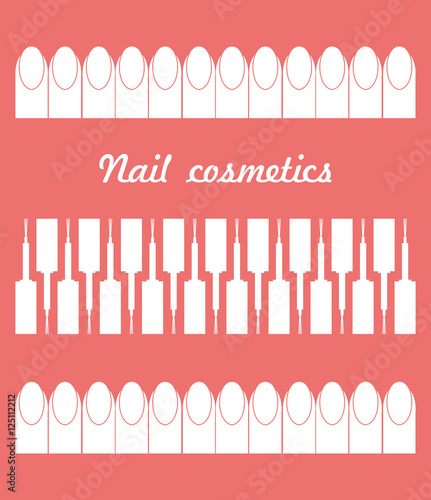 Nail bar, nail technician or salon manicurist concept of a nail