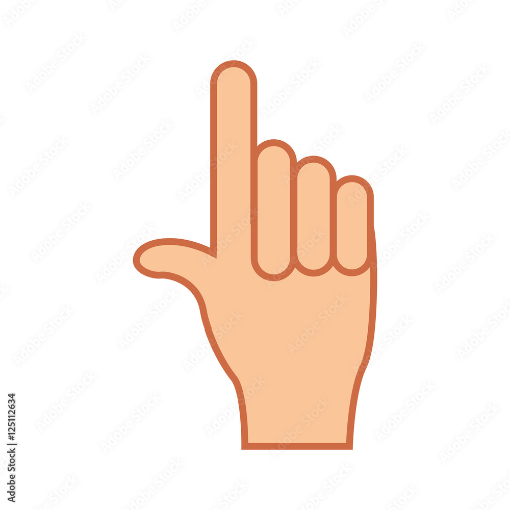 index finger up hand gesture icon image vector illustration design index finger up hand gesture icon image vector illustration design
