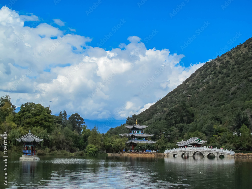 Black Dragon Pool, Heillongtan, in Lijiang, Yunnan, China Black Dragon Pool, Heillongtan, in Lijiang, Yunnan, China