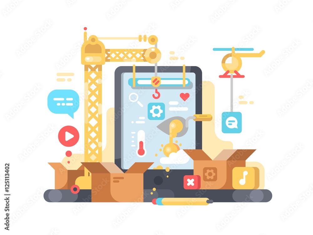 Creation and development of app