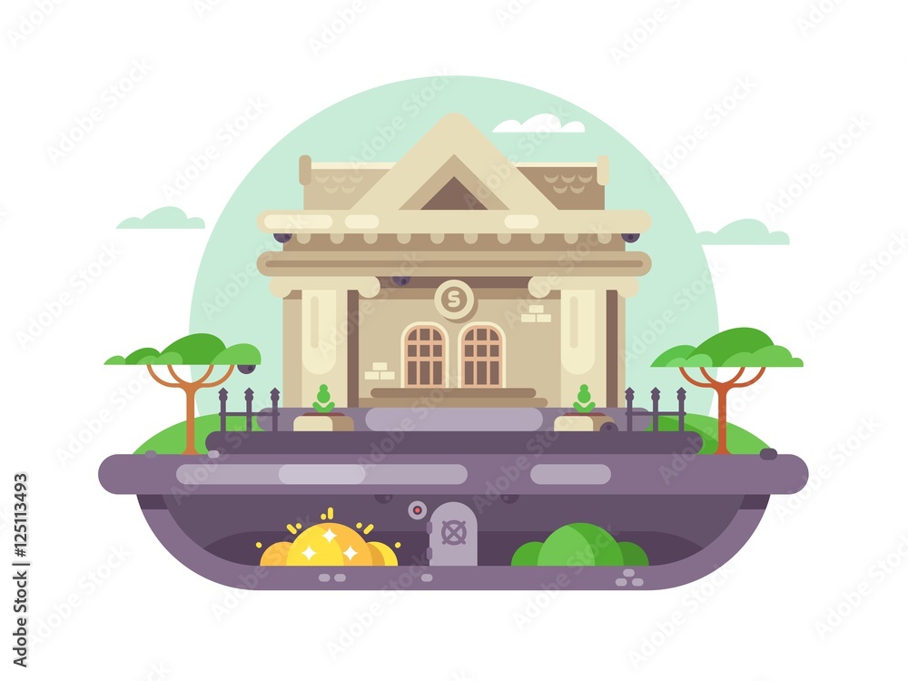 Obraz premium Architectural bank building