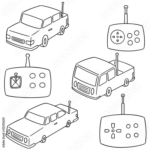 vector set of remote control car