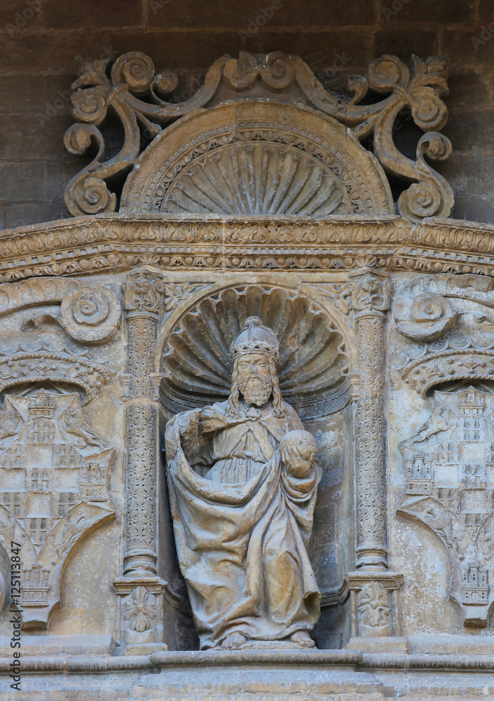 Statue of God the Father at the Church of Haro, La Rioja