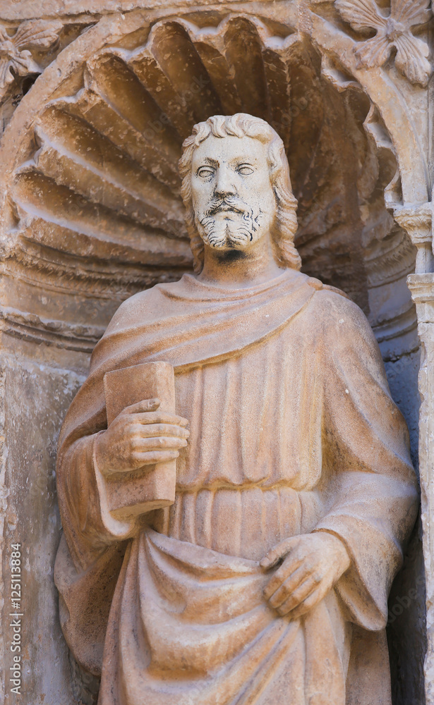 Statue of Matthew the Evangelist at the Church of Haro, La Rioja