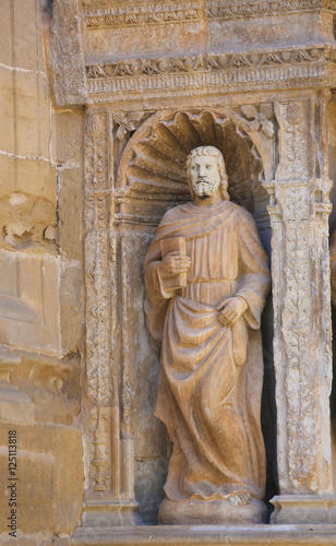 Statue of Matthew the Evangelist at the Church of Haro, La Rioja