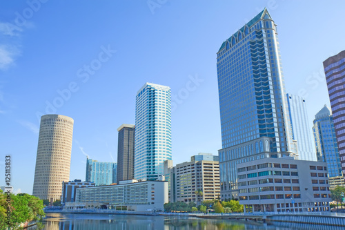 Partial skyline of Tampa  Florida