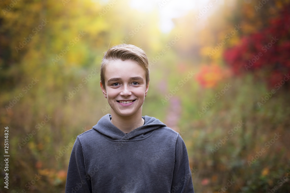 preteen boy in fall time preteen boy in fall time