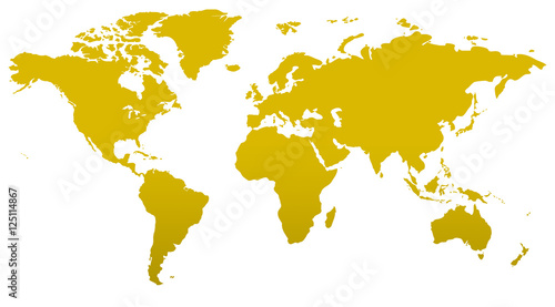 Similar world map blank for infographic isolated