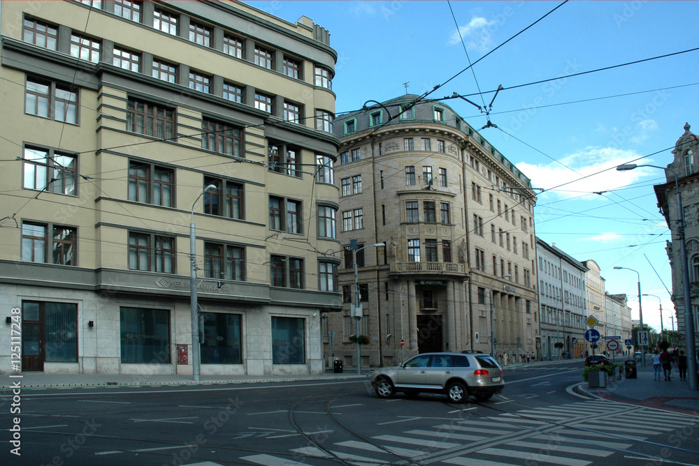 Bratislava, Slovaquie. Une rue en centre-ville