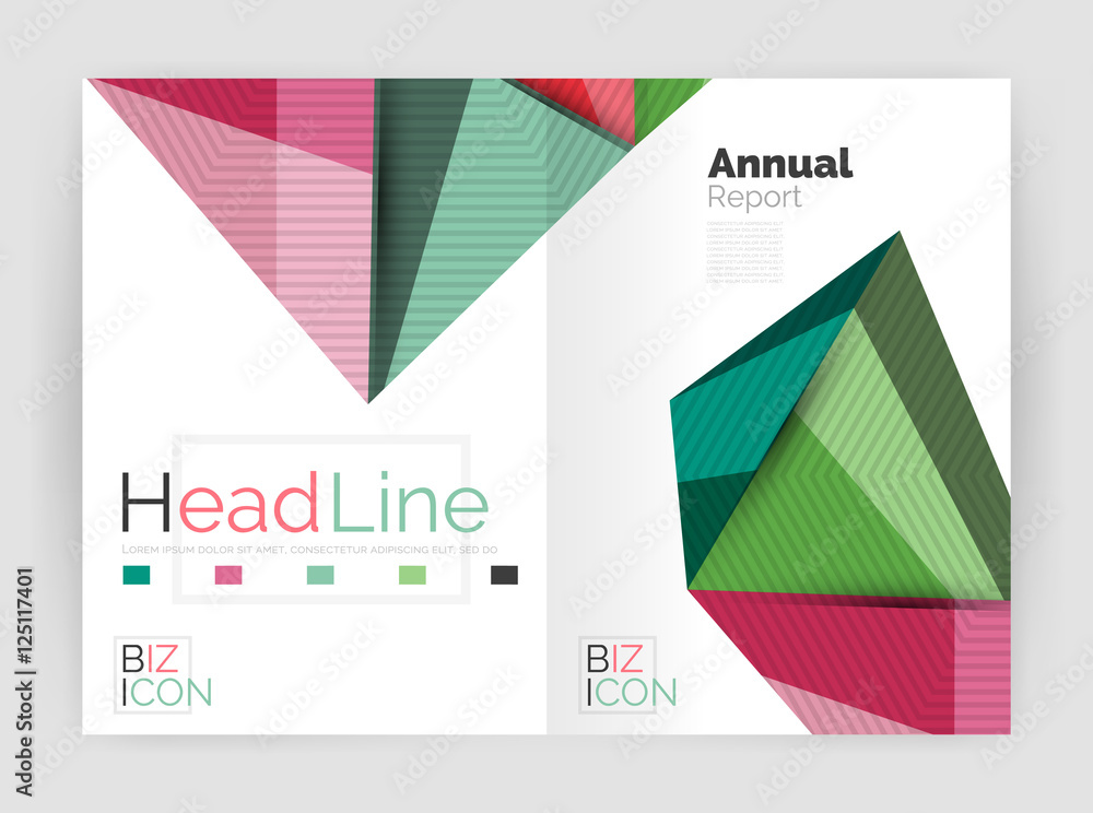 Obraz premium Low poly annual report