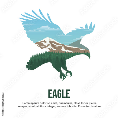 Eagle Double Exposure