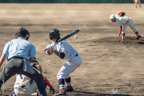 Obraz na płótnie 高校野球試合風景