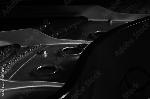 Piano details and strings