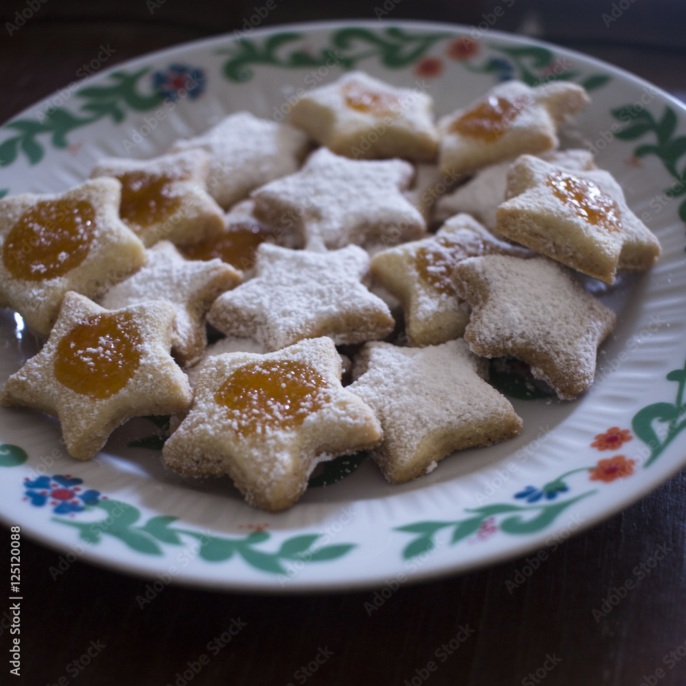 Christmas stars cookies/biscuits