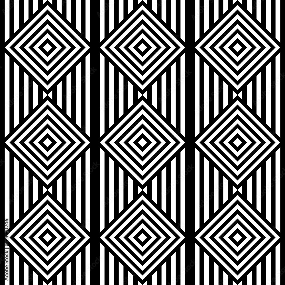 Seamless Square and Stripe Pattern Seamless Square and Stripe Pattern