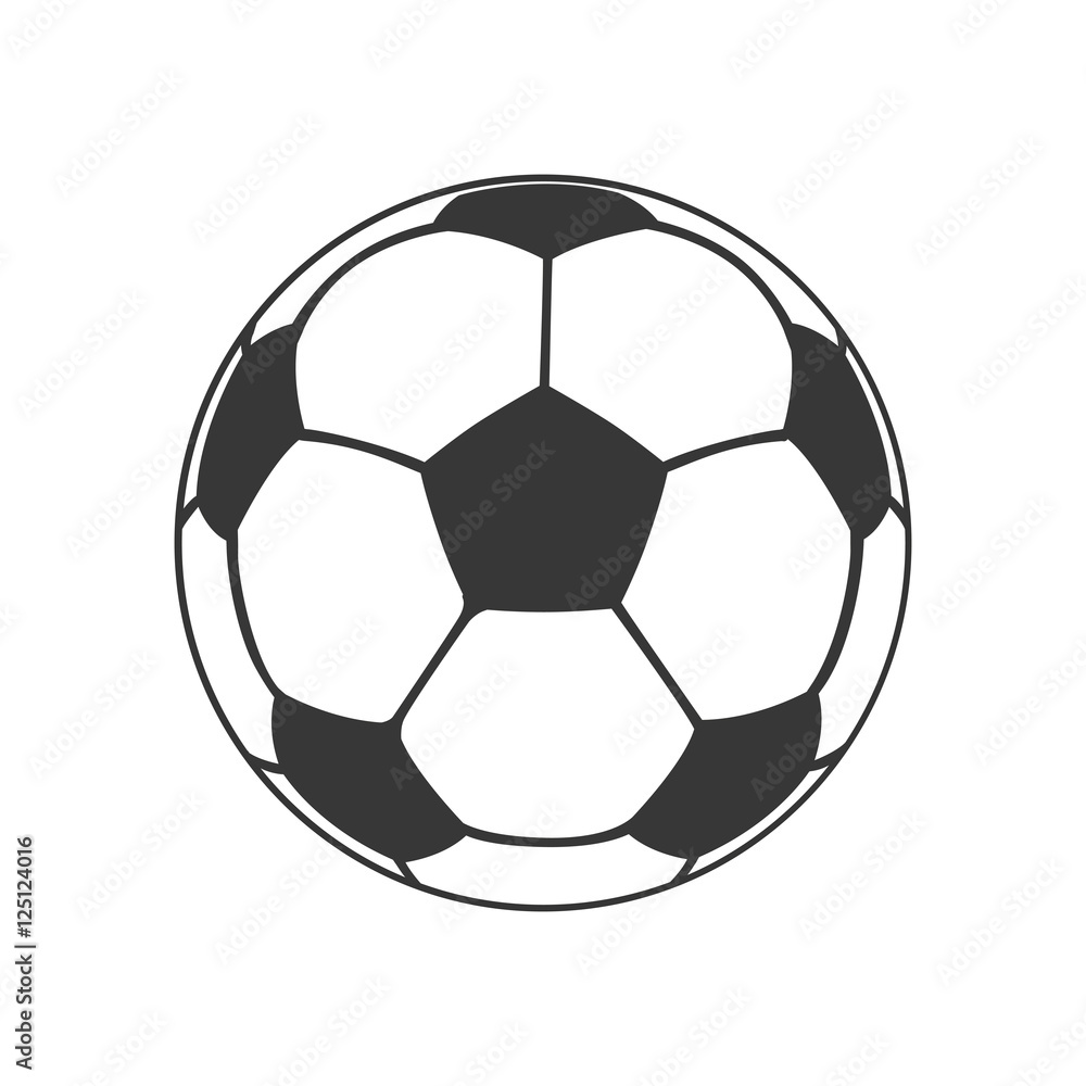 Fototapeta premium balloon soccer isolated icon vector illustration design