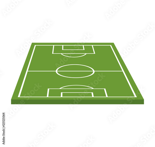 soccer field camp isolated icon vector illustration design