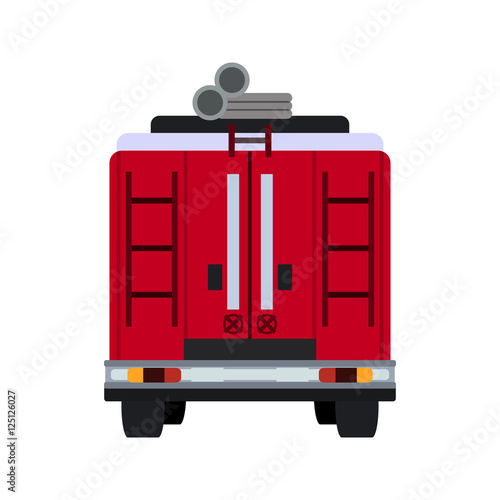 fire engine flat icon