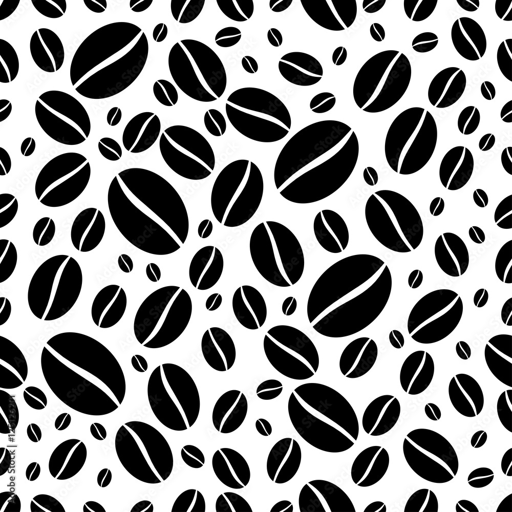 seamless pattern with coffee beans seamless pattern with coffee beans