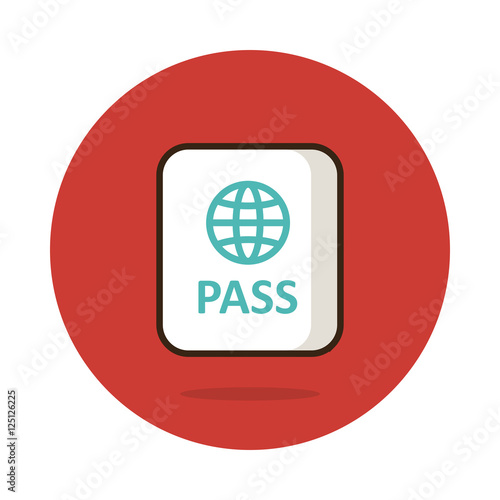Passport vector icon