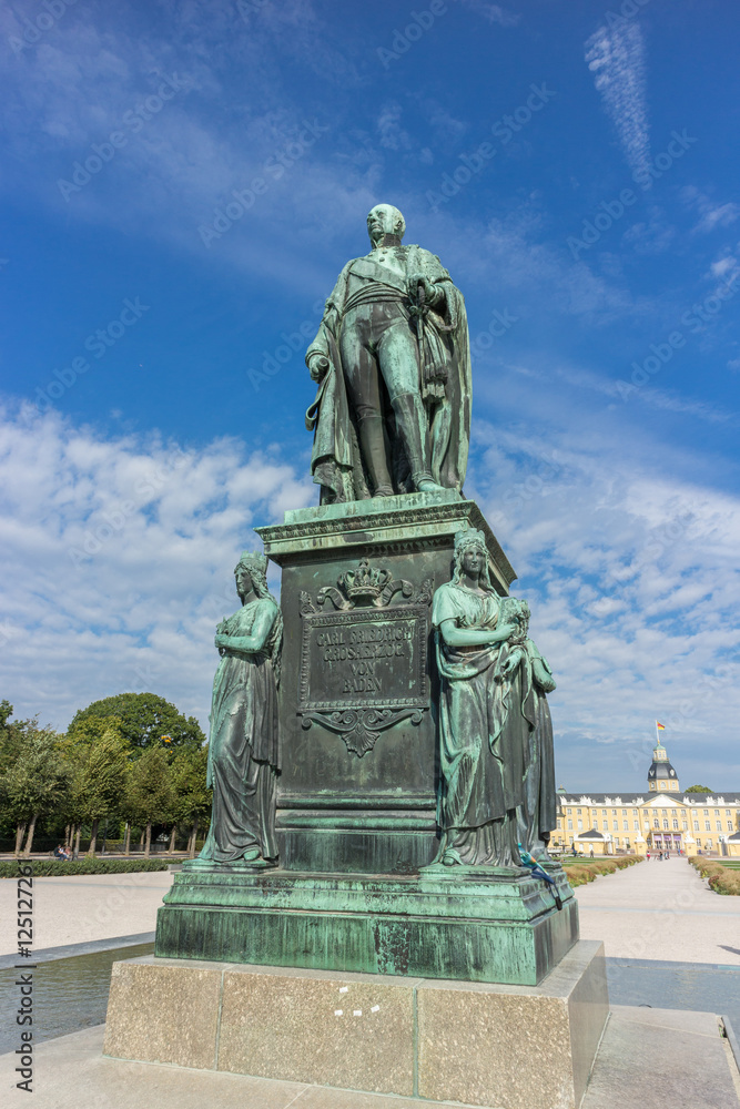 Karl Friedrich Statue and Castle