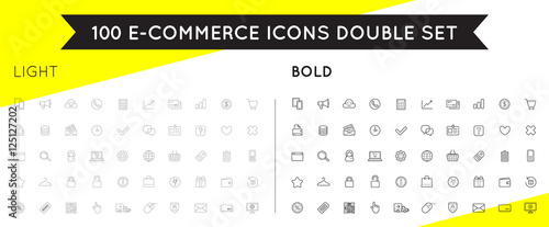 Set of Vector E-Commerce Icons Shopping and Online can be used a