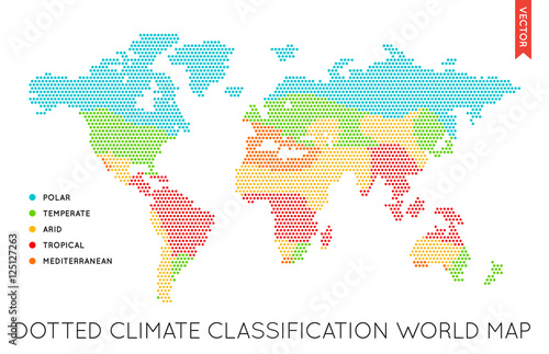 Vector Flat World Map Infographic. Map of the World.