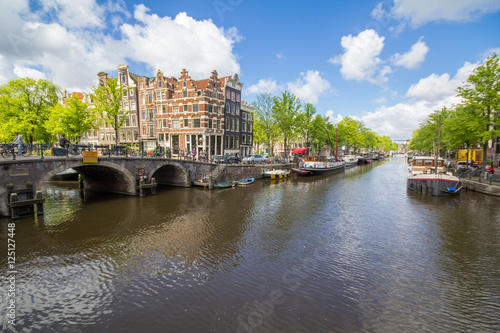 Canals of Amsterdam capital city of the Netherlands
