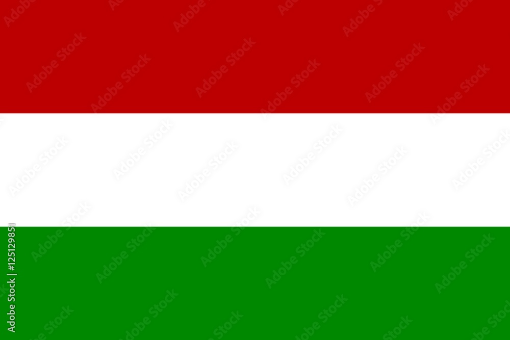 Naklejka premium Flag of Hungary