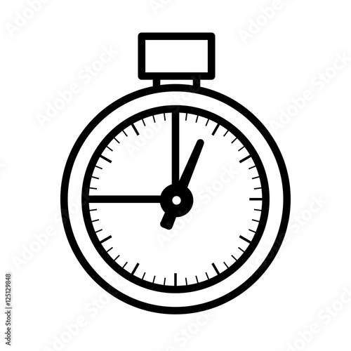 chronometer watch isolated icon vector illustration design