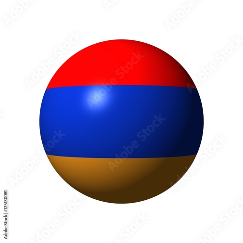 Sphere with flag of Armenia