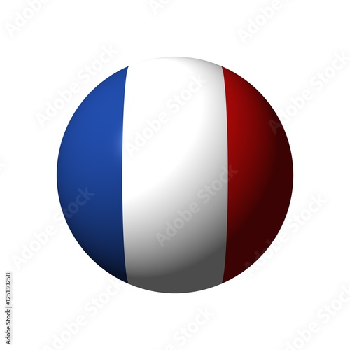 Sphere with flag of France