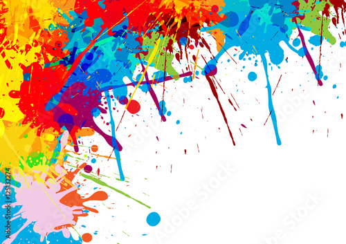 abstract splatter Color background. illustration vector design