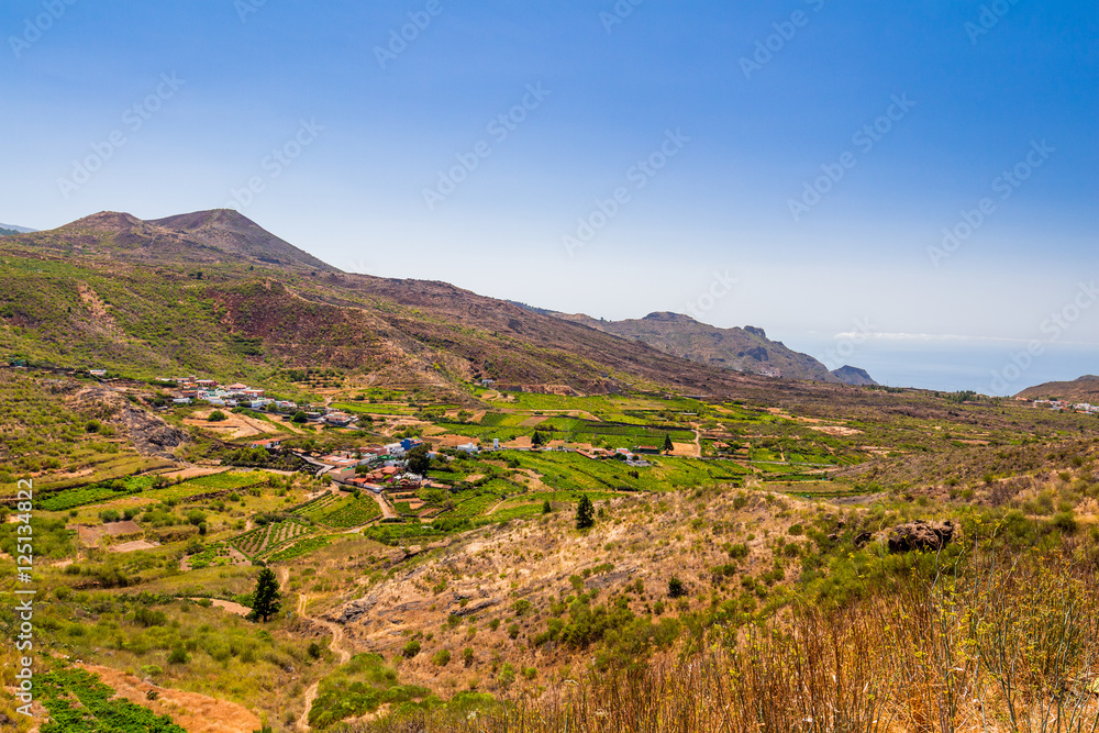 village in the mountains of Tenerife, Canary islands, Spain