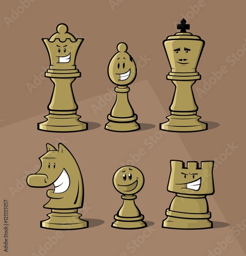 Funny chess pieces