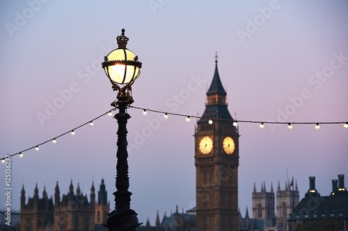 London at the dusk
