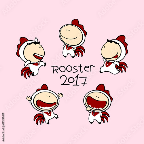 Funny kids #84 - Roosters