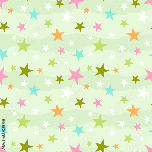 Abstract seamless pattern with stars