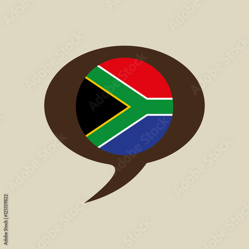 globe sphere flag southdafrica country button graphic vector illustration eps 10