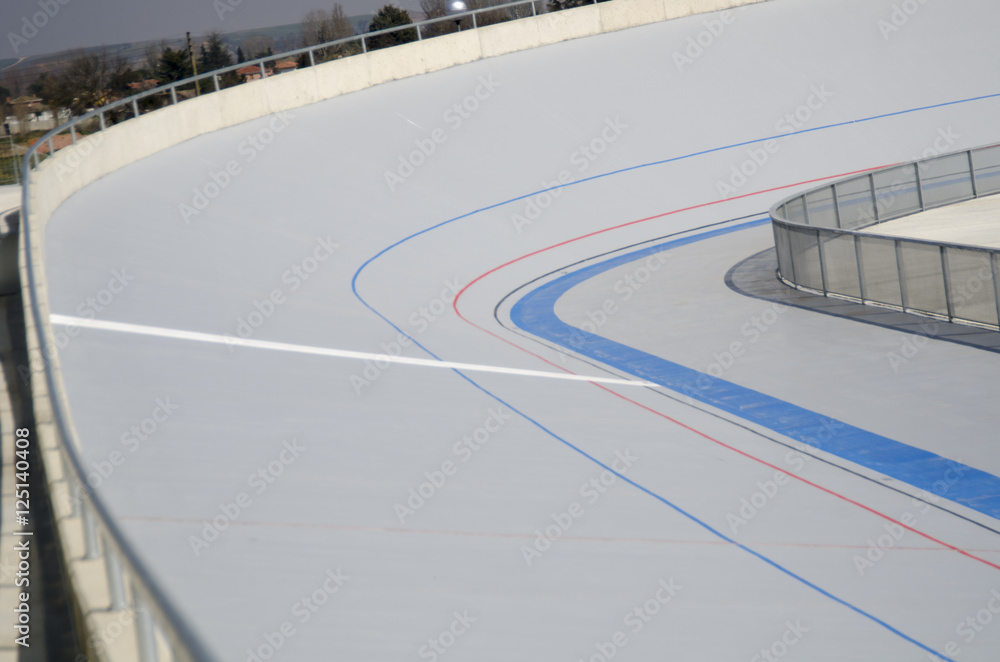 Naklejka premium pista de ciclismo VELODROMO