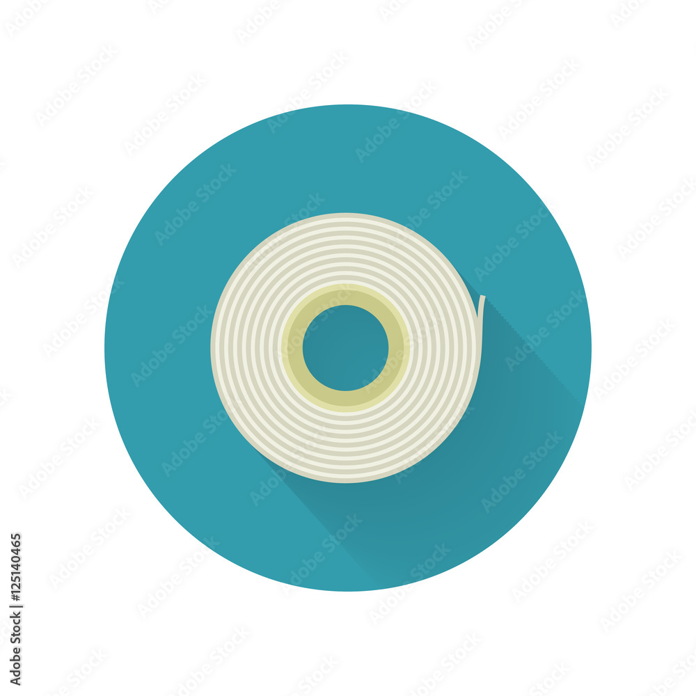 Scotch Tape Vector Icon in Flat Style Design Scotch Tape Vector Icon in Flat Style Design