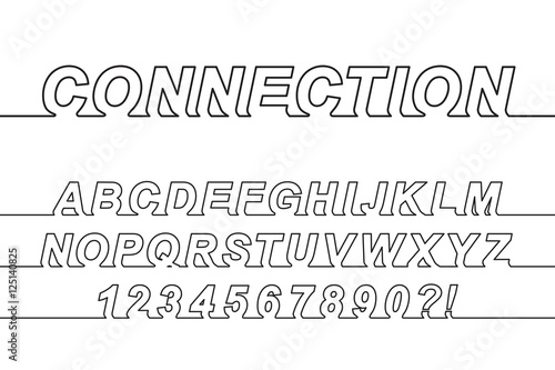 Connection One Line Font