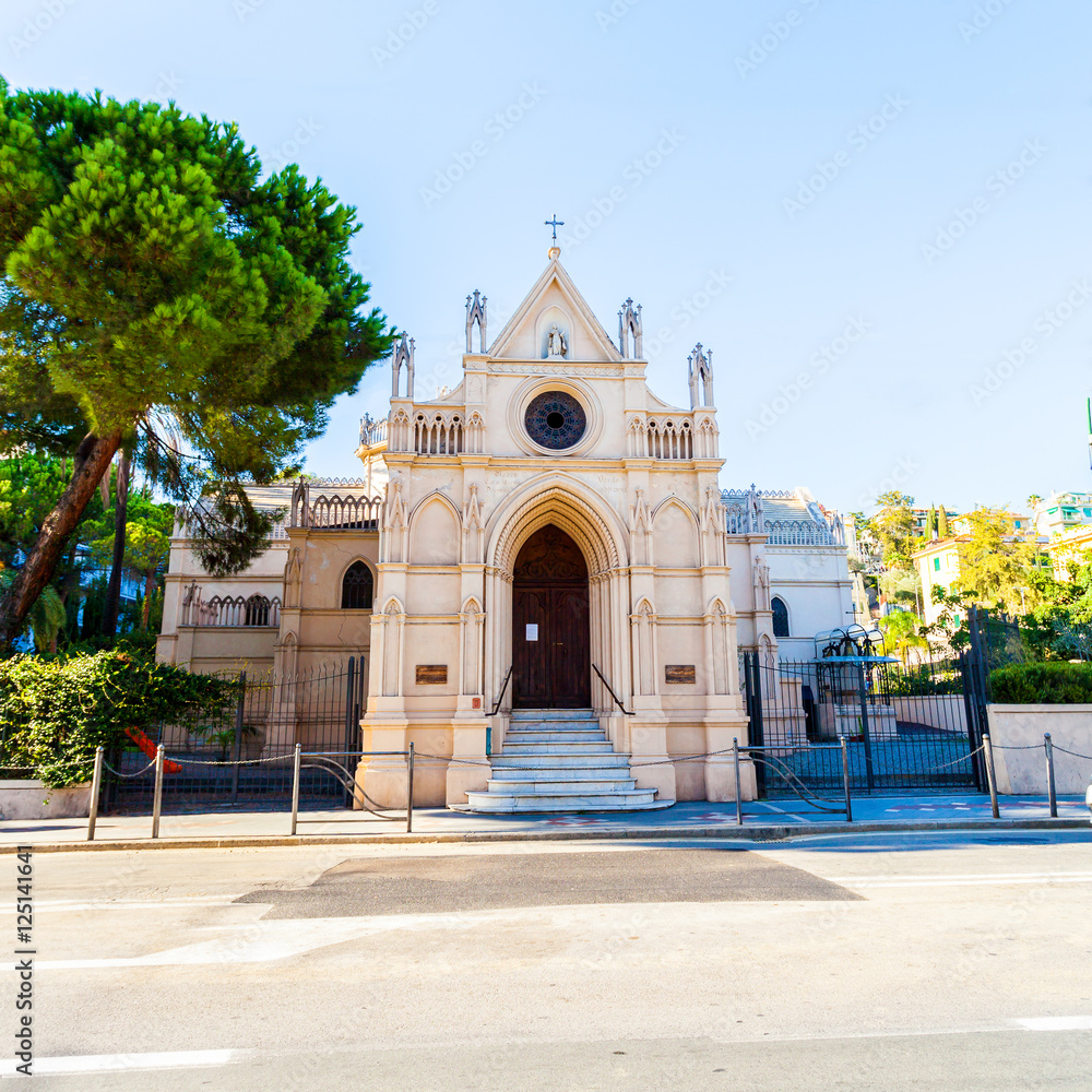 Obraz premium Italian Orthodox Icon of the Mother Temple in Sanremo.