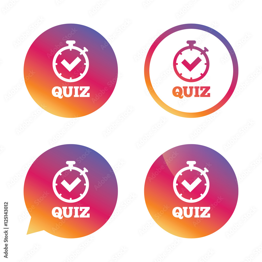 Quiz sign icon. Questions and answers game. Quiz sign icon. Questions and answers game.